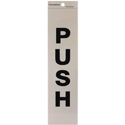 SANDLEFORD SIGNS SELF ADHESIVE 245x58mm Push